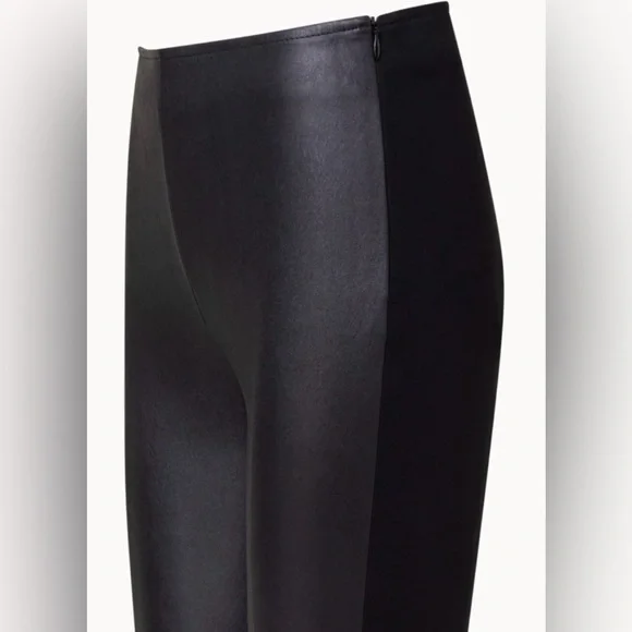 AKRIS PUNTO Fancy Leather Skinny Pants Size 6 BLACK - Picture 6 of 14
